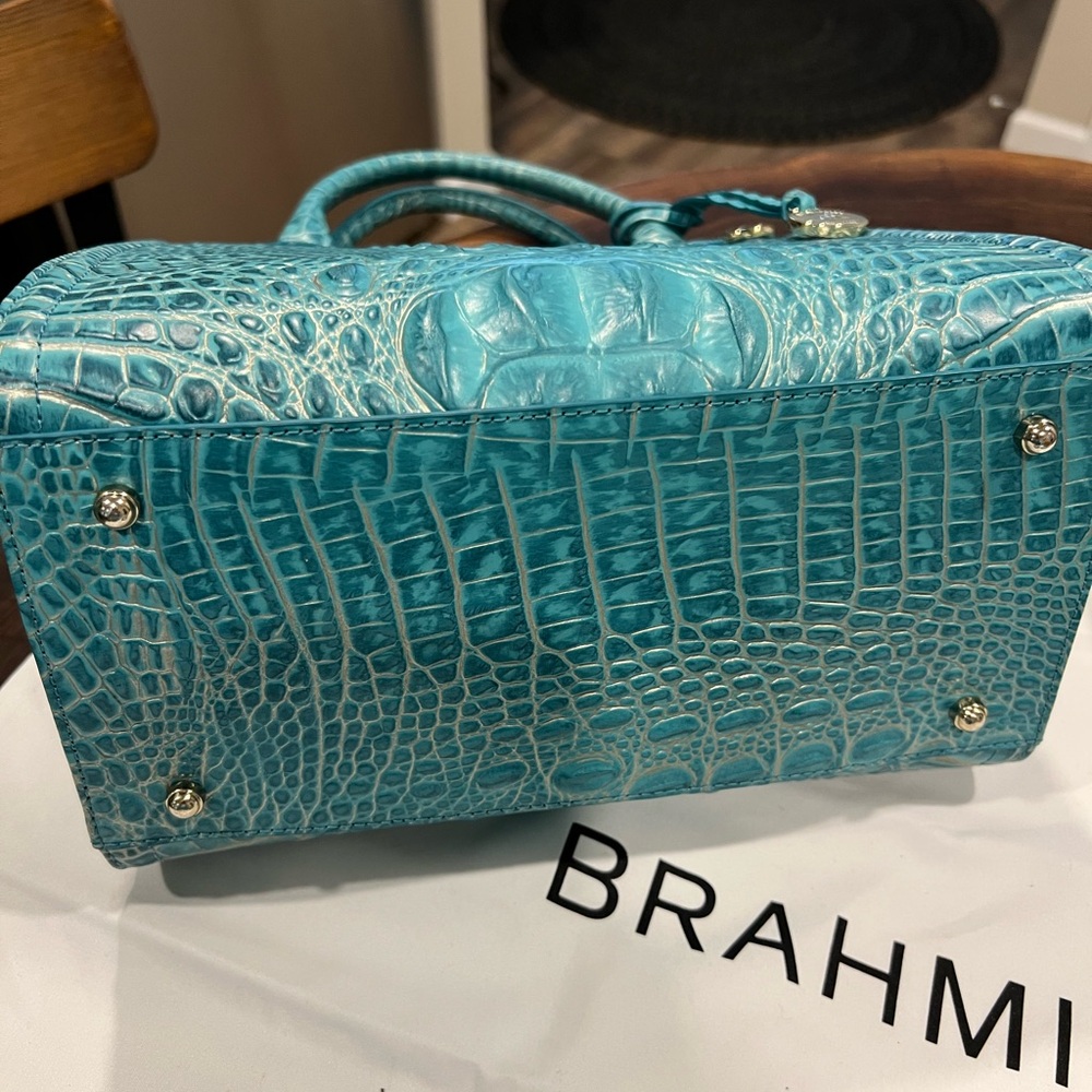 NWOT Brahmin Small Caroline & Veronica Wallet Set in Mermaid Green - Picture 2 of 13